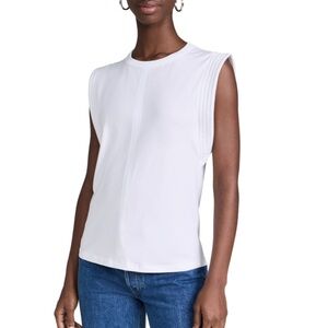 Sold Out NYC The Gimme That Shoulder Tee XS White Organic Cotton